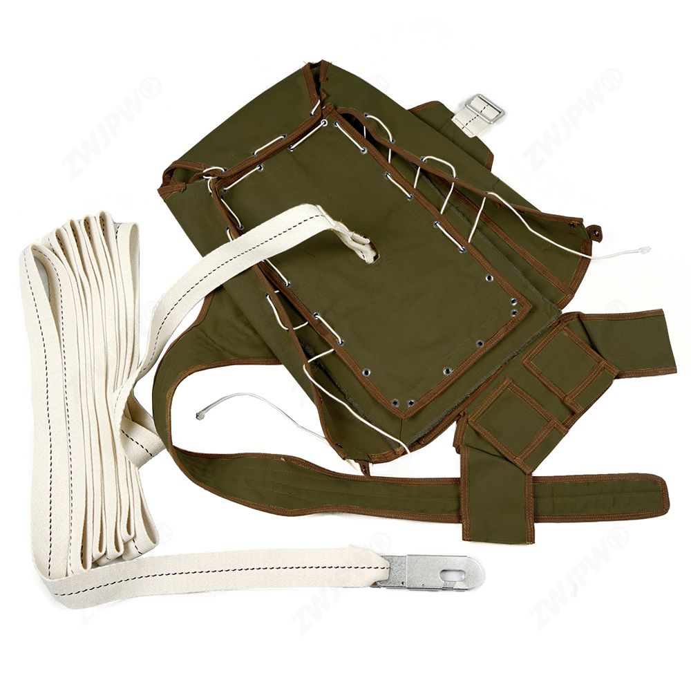 二战美军空降兵t-5降落伞军绿后背包